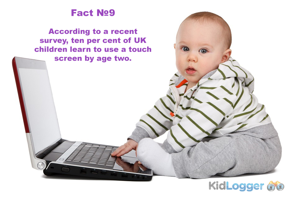 According to a recent survey, ten per cent of UK children learn to use a touch screen by age two.